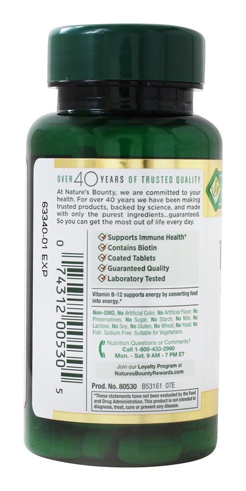 Comprar Complexo B Liberação Programada - 125 Tablet (s) Nature's Bounty - Imagem 3