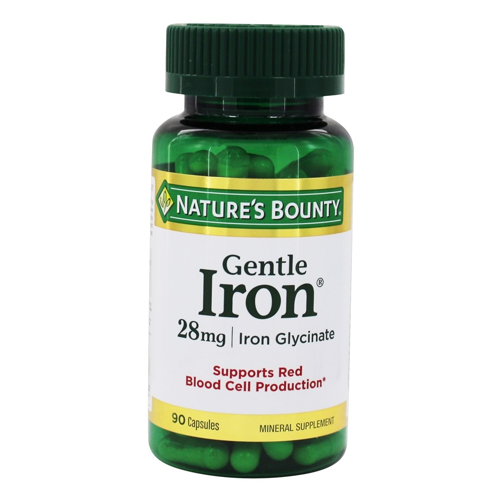 Comprar Ferro Suave Para a Produção de Glóbulos Vermelhos 28 mg. - Cápsulas 90 Nature's Bounty