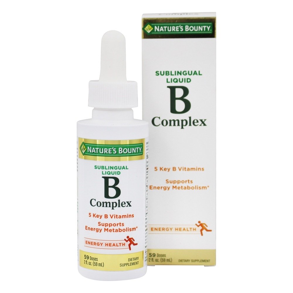 Comprar Suporte do complexo sublingual B para o metabolismo energético 1000 mg. - 2 fl. oz. Nature's Bounty