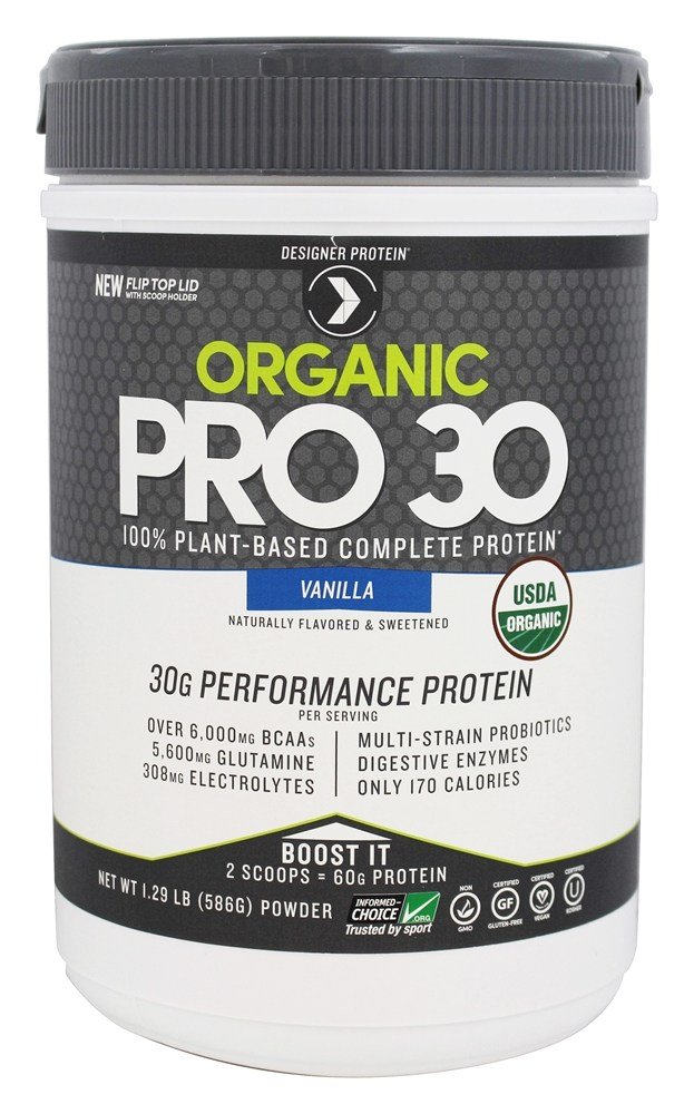 Comprar Organic Pro 30 100 % Baunilha Completa de Proteína à Base de Plantas - 1.29 lb. Designer Protein