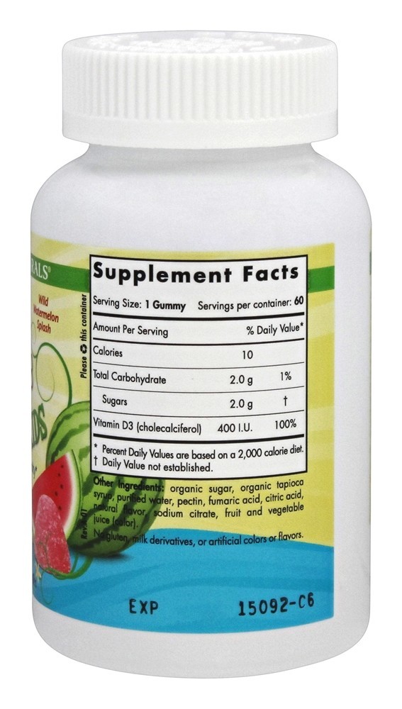 Comprar Gominhas de Vitamina D3 Para Crianças Sabor Melancia Splash 400 UI - 60 Gummies Nordic Naturals - Imagem 2