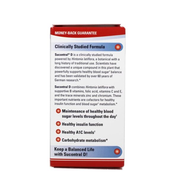 Comprar Suporte para Terry Naturally Sucontral D Blood Sugar Balance - Cápsulas 60 EuroPharma - Imagem 4
