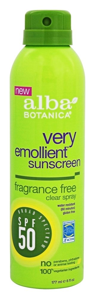 Comprar Protetor Solar Muito Emoliente Spray Transparente Sem Fragrância 50 SPF - 6 fl. oz. Alba Botanica