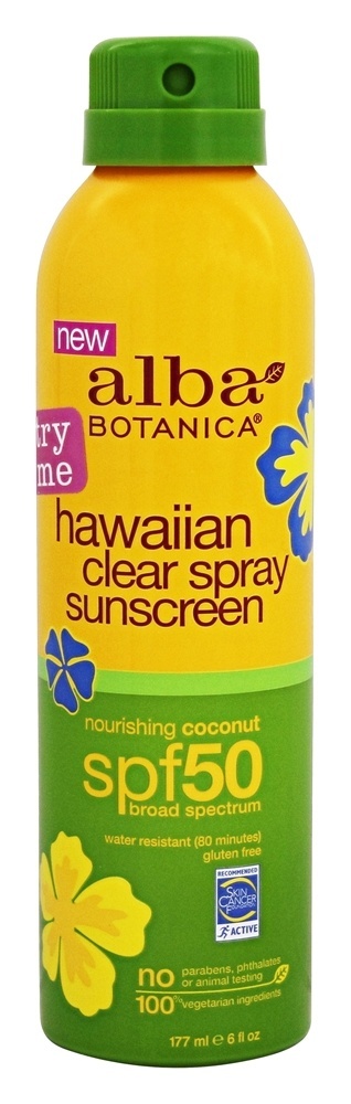 Comprar Protetor solar havaiano Spray nítido de coco nutritivo 50 SPF - 6 fl. oz. Alba Botanica