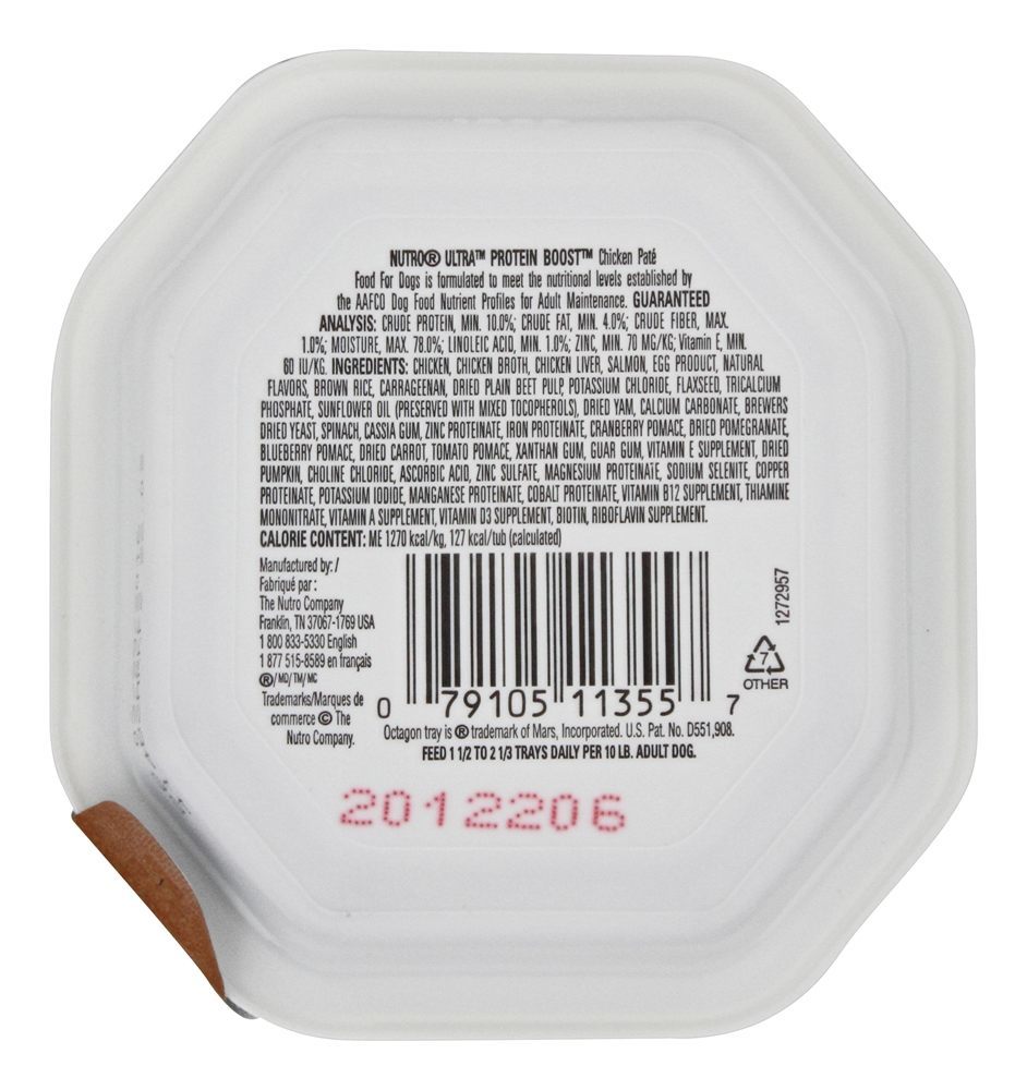 Comprar Extremista Proteína Impulsionar Cão Comida Frango Paté - 3.5 oz. Nutro - Imagem 2