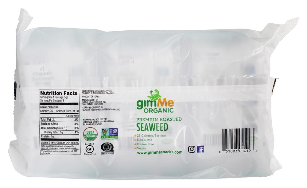 Comprar Salgados de algas marinhas assadas - 6 Pacote (s) GimMe - Imagem 2
