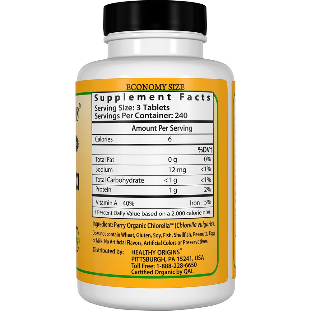 Comprar Orgânico Chlorella Superfoo 500 mg. - 720 Tablets Healthy Origins - Imagem 2