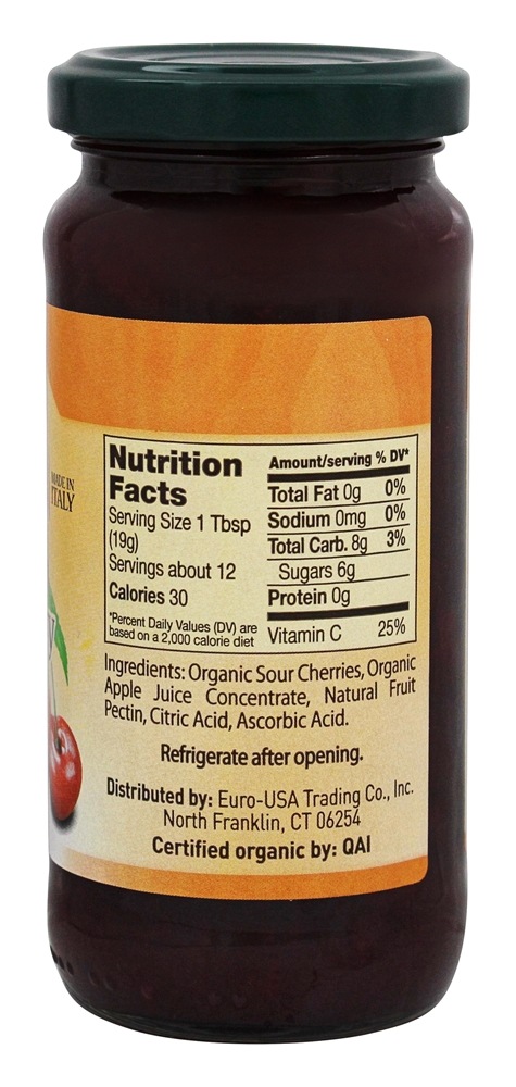 Comprar Frutas orgânicas espalhar cereja ácida - 9 oz. Bionaturae - Imagem 2