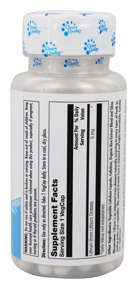 Comprar Orotato de Lítio 5 mg. - 120 Cápsula (s) vegetal (s) Kal - Imagem 2