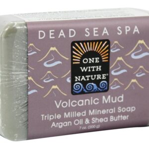 Comprar Vulcânico Lama Triplo Moído Mineral Bar Sabão Argan óleo & Karité Manteiga - 7 oz. One With Nature