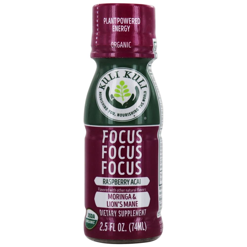 Comprar Foco de Juba de Moringa e Leão Atirou em Açaí de Framboesa - 2.5 fl. oz. Kuli Kuli