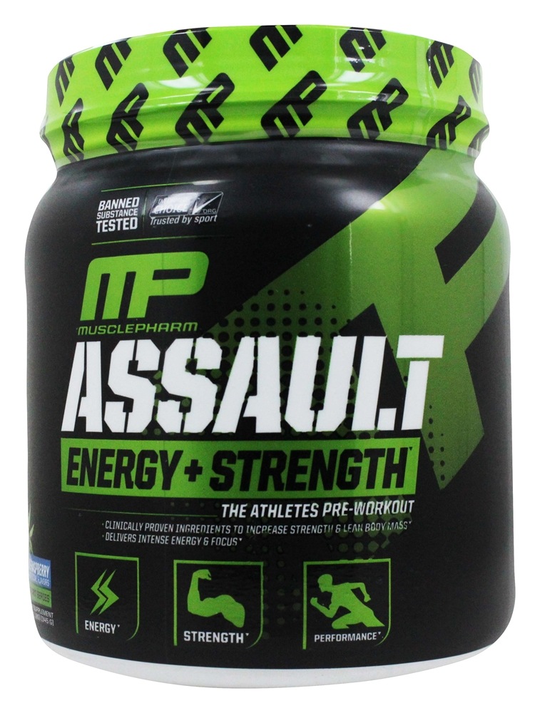 Comprar Assault Energia + Força Sabor Framboesa Azul - 12.17 oz. Muscle Pharm