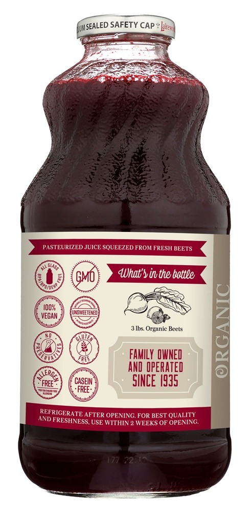 Comprar Suco Pure fresco orgânico Pure Beterraba com suco de limão orgânico - 32 fl. oz. Lakewood - Imagem 3