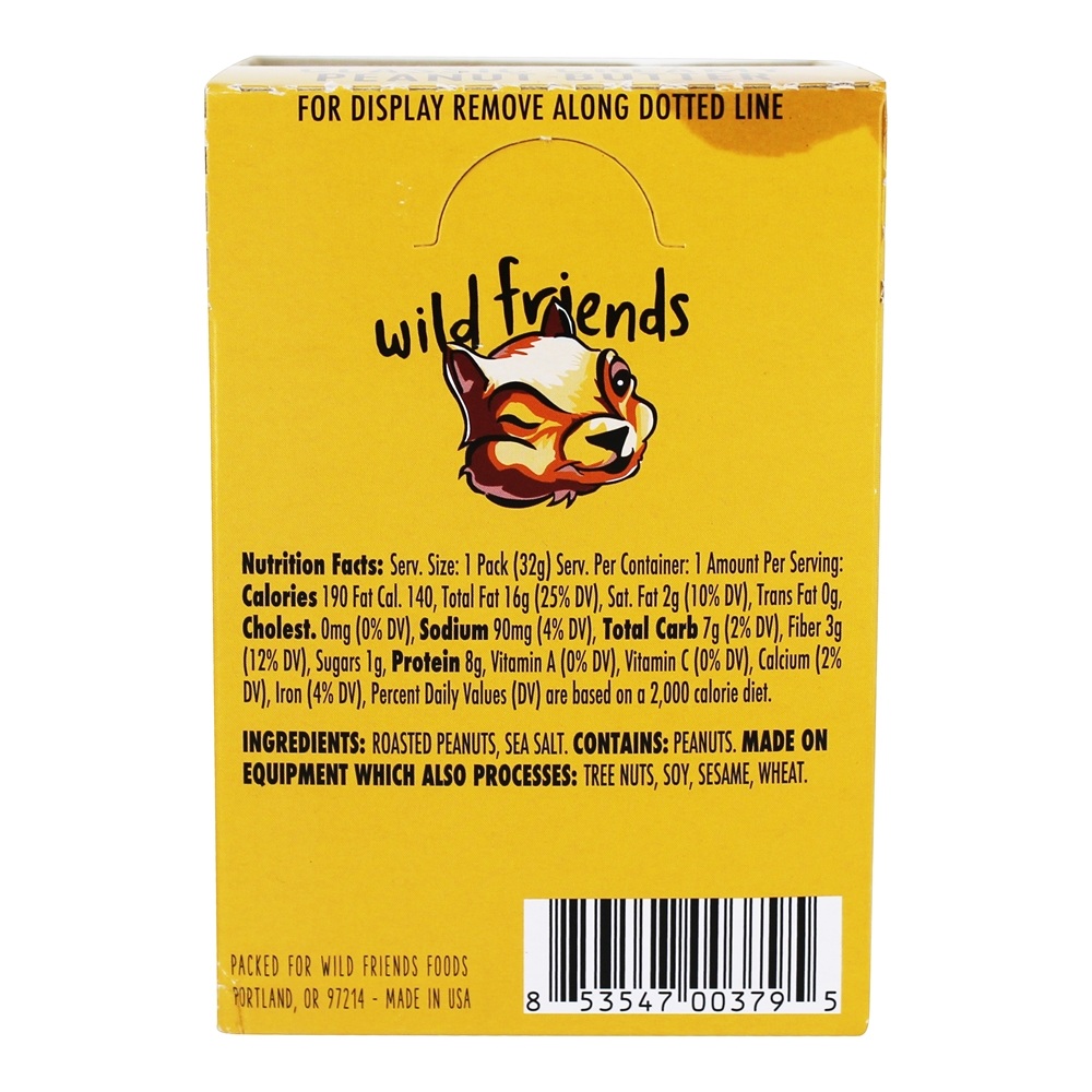 Comprar Pasta de Amendoim Cremosa Clássica - 1.15 oz. Wild Friends - Imagem 3