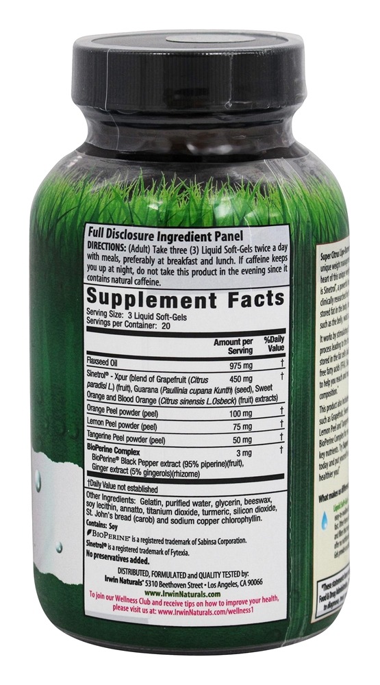 Comprar Queimador de barriga de gordura armazenada - 60 Softgels líquidos Irwin Naturals - Imagem 2