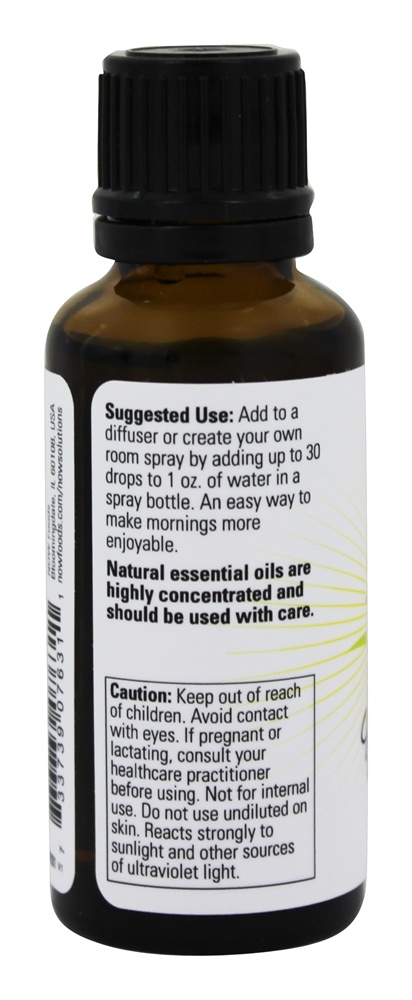 Comprar Edificante Essencial óleo Misturar Bom Manhã Luz do sol - 1 fl. oz. NOW Foods - Imagem 3