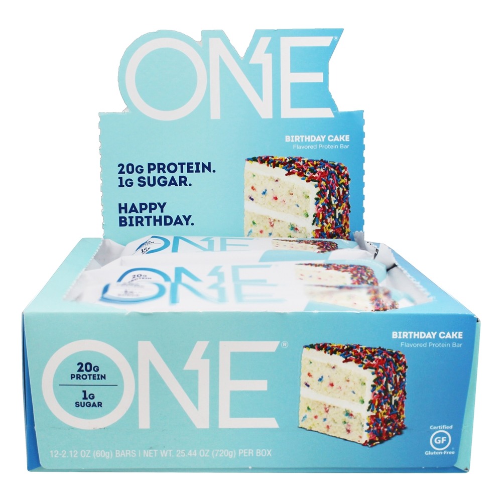 Comprar Bolo de aniversário de uma barra de proteína - 12 Bares Anteriormente OhYeah! Uma barra ISS Research
