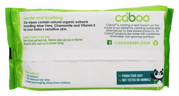 Comprar Toalhetes de bebê de bambu sem perfume - 72 Limpe (s) Caboo - Imagem 4
