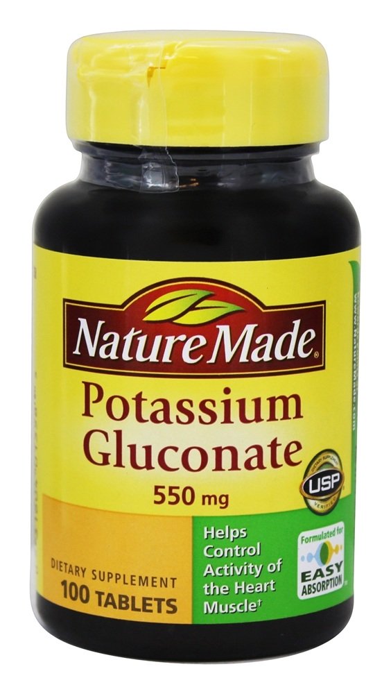 Comprar Gluconato de potássio 550 mg. - 100 Tablets Nature Made