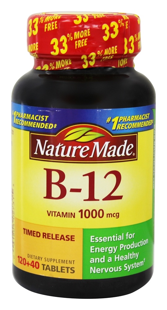 Comprar Vitamina B12 Liberação Programada 1000 mcg. - 160 Tablets Nature Made