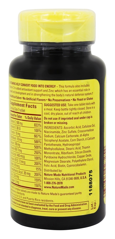 Comprar Complexo B Stress - 75 Tablets Nature Made - Imagem 3