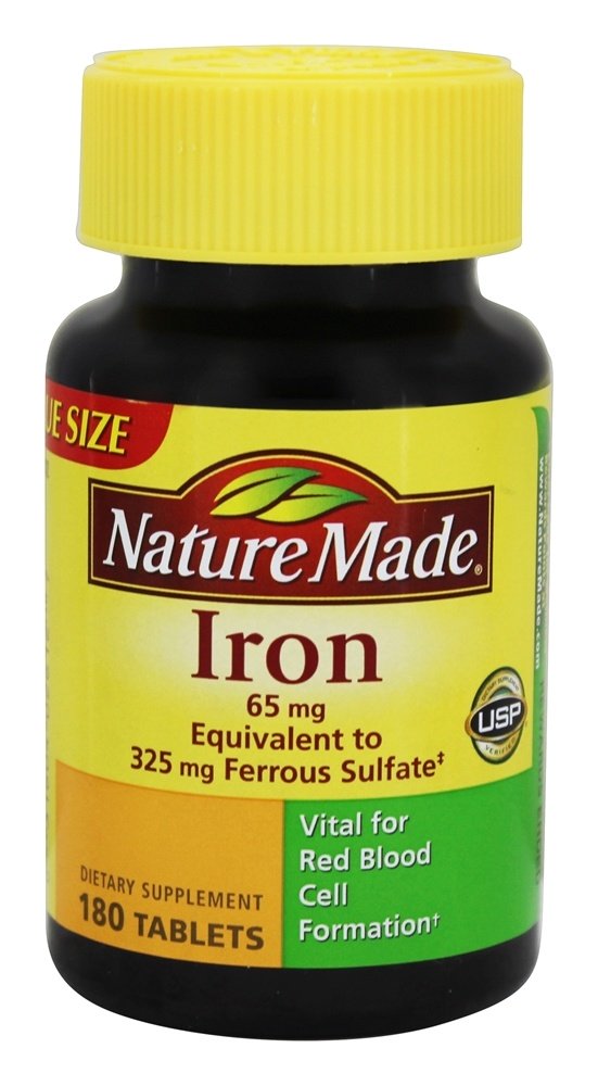 Comprar Ferro 65 mg. - 180 Tablets Nature Made