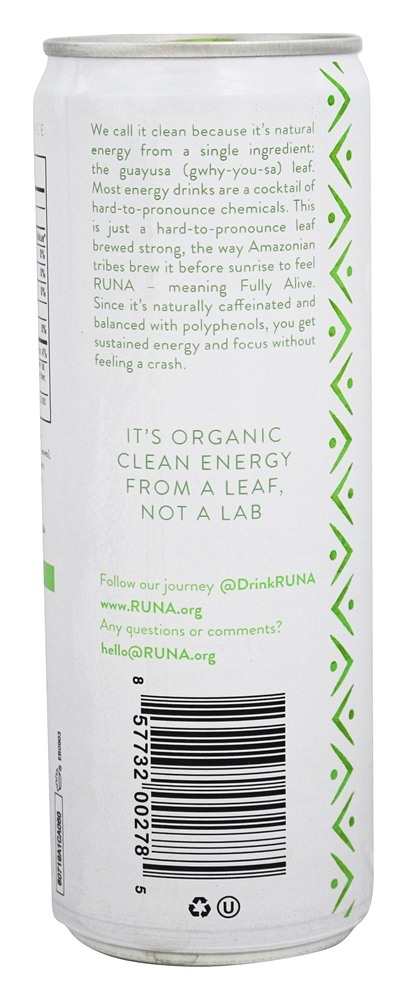 Comprar Bebida Energética Limpa Original com Lima - 12 fl. oz. Runa - Imagem 3