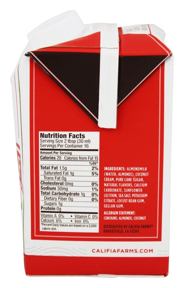 Comprar Better Half Coconut Cream & Amêndoa Leite Creamer Original - 16.9 fl. oz. Califia Farms - Imagem 2