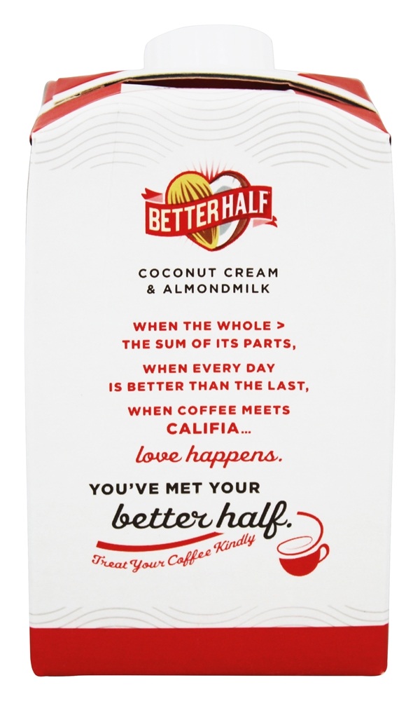 Comprar Better Half Coconut Cream & Amêndoa Leite Creamer Original - 16.9 fl. oz. Califia Farms - Imagem 3