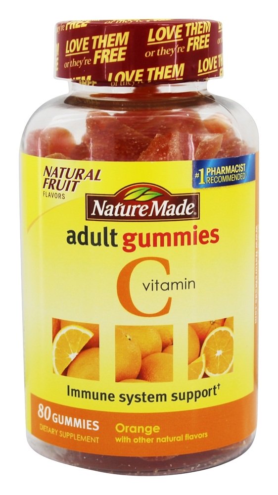 Comprar Vitamina C Gomas Para Adultos Sabor Laranja - 80 Gummies Nature Made