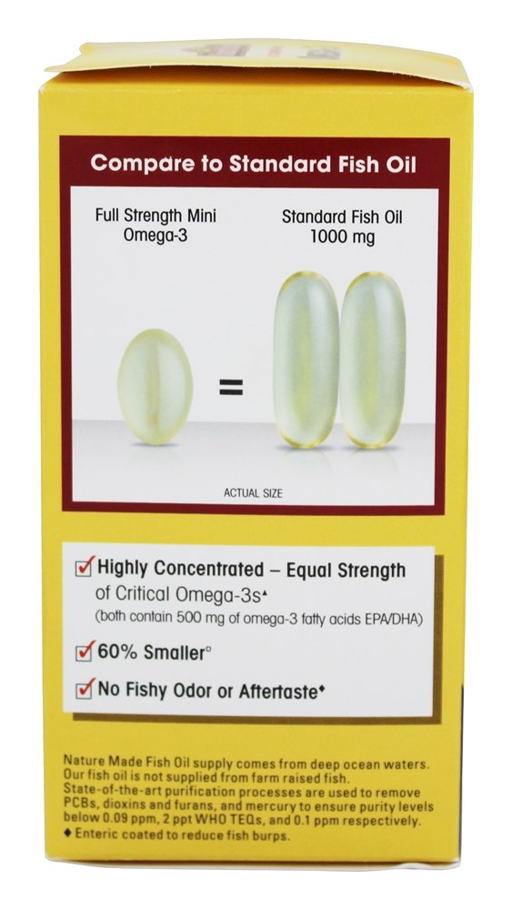 Comprar Omega-3 Mini Cápsulas de Potência Total - 60 Softgels Nature Made - Imagem 4