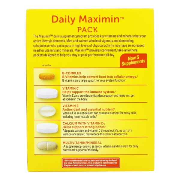 Comprar Maximin Pacote Diário de Vitamina - 30 Pacotes (s) Nature Made - Imagem 4