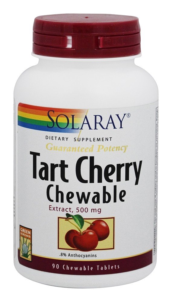 Comprar Extrato de Cereja Tart 500 mg. - 90 comprimidos mastigáveis Solaray