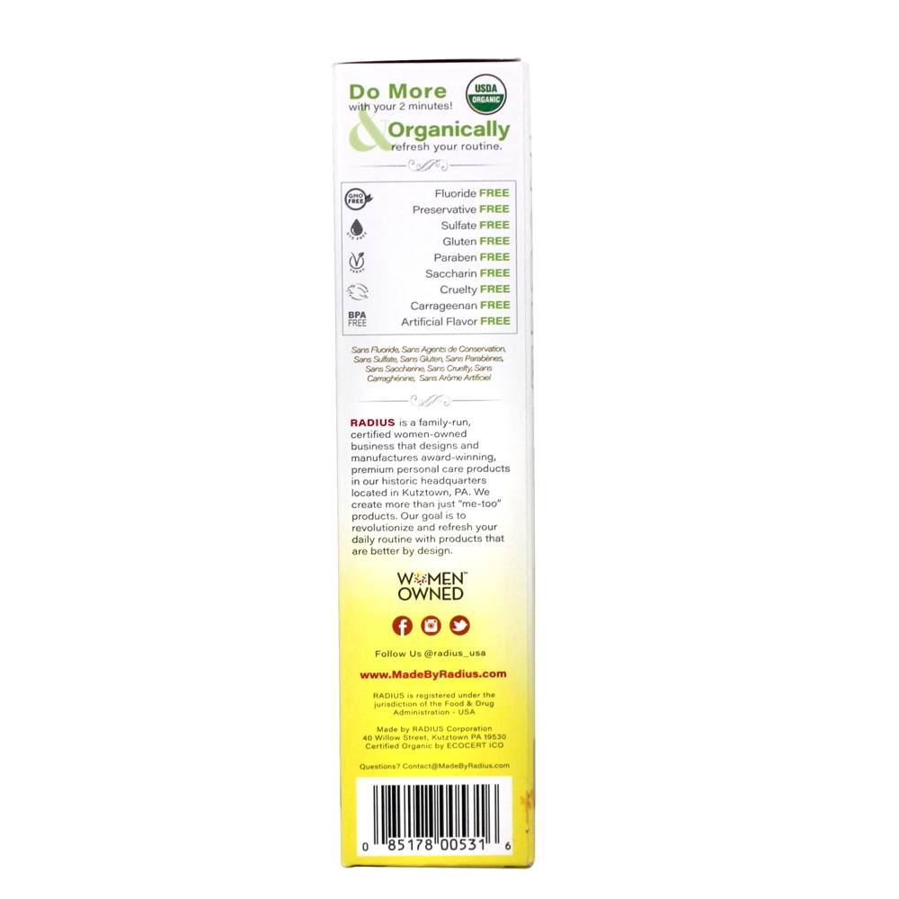 Comprar Toothpaste orgânico do óleo de coco para crianças Banana do coco - 3 oz. Radius - Imagem 2
