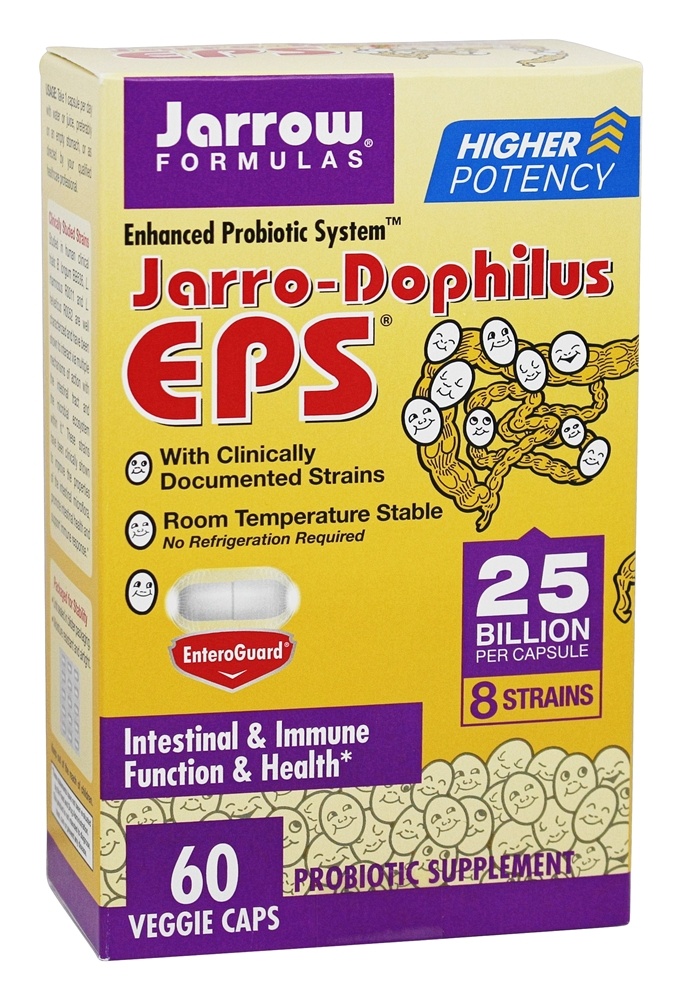 Comprar Suplemento probiótico de EPS Jarro-Dophilus 25 Bilhões de UFC - Cápsulas vegetarianas 60 Jarrow Formulas
