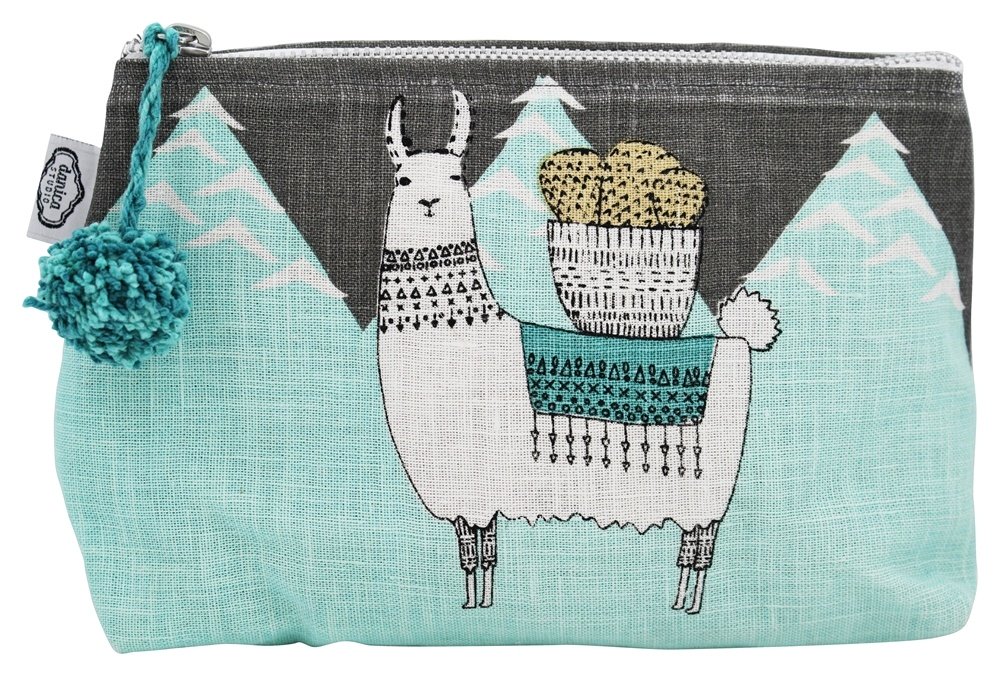 Comprar 100 % de lhamarama de sacola de cosméticos de linho pequena Danica Studio