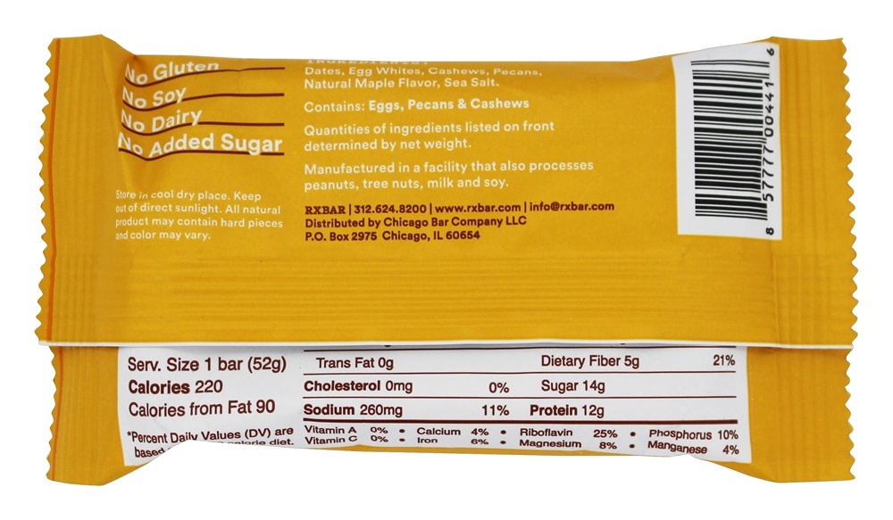 Comprar Sal do mar do bordo da proteína - 1.83 oz. RXBAR - Imagem 3