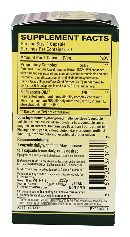 Comprar CuraMed + Complexo DIM Para Estrogênio Balanceado - Cápsulas 30 EuroPharma - Imagem 2
