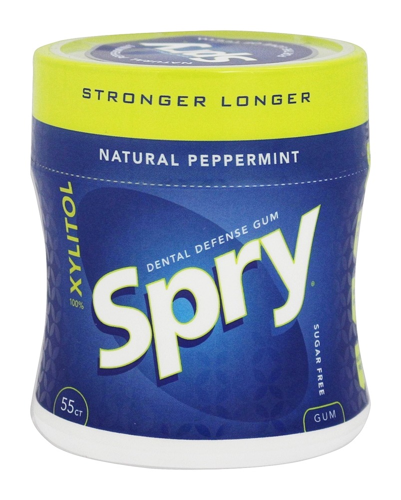 Comprar Spry mais forte mais natural Natural xilitol Gum Peppermint - 55 Peça (s) Xlear