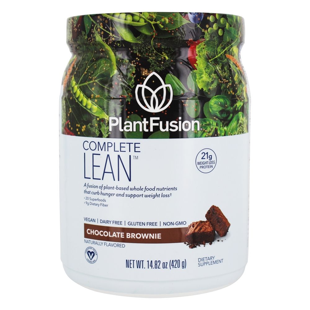 Comprar Completa Proteína Vegetal Lean Chocolate Brownie - 14.8 oz. PlantFusion