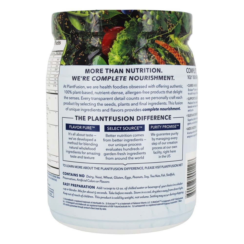 Comprar Completa Proteína Vegetal Lean Chocolate Brownie - 14.8 oz. PlantFusion - Imagem 3