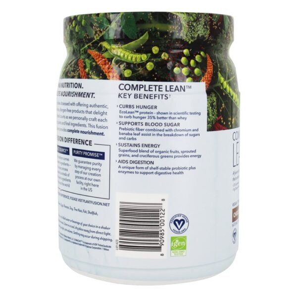 Comprar Completa Proteína Vegetal Lean Chocolate Brownie - 14.8 oz. PlantFusion - Imagem 4