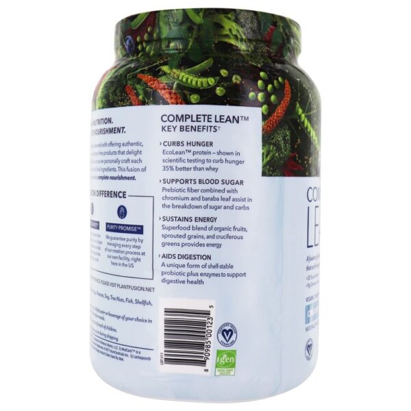 Comprar Feijão de baunilha de proteína vegetal magra completo - 29.63 oz. PlantFusion - Imagem 4
