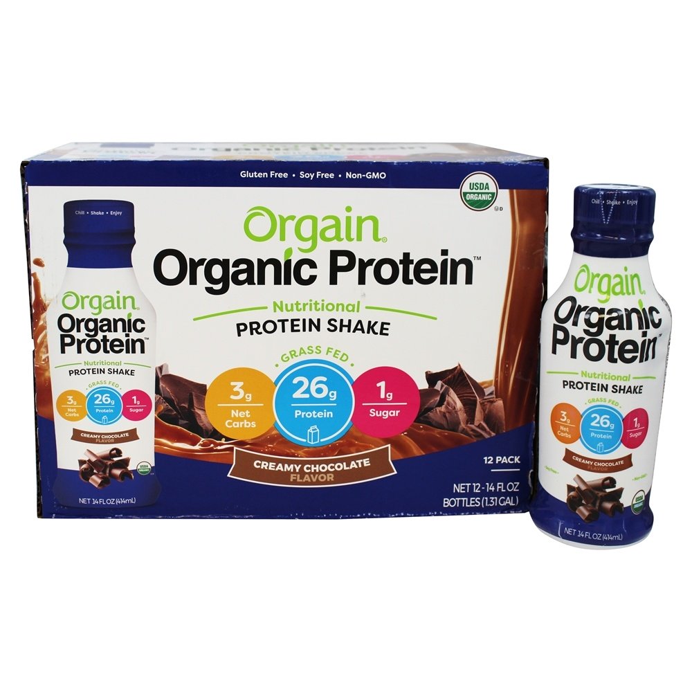 Comprar Proteína Nutricional Orgânica RTD Agite 26g de Chocolate Cremoso - 12 Frasco (s) Orgain