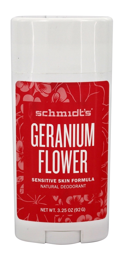 Comprar Flor de gerânio de fórmula de pele sensível Natural vara desodorante - 3.25 oz. Schmidt's