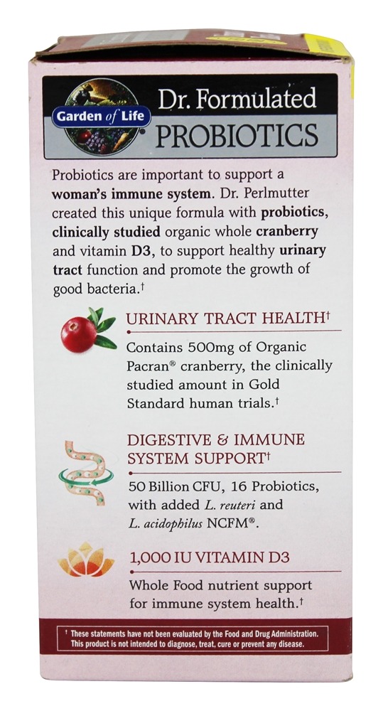 Comprar Dr. Formulated Probiotics Trato Urinário + Sem Refrigeração 50 Bilhões de UFC - Cápsulas vegetarianas 60 Garden of Life - Imagem 4