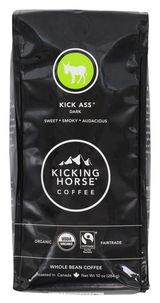 Comprar Orgânico Fairtrade Inteiro Feijão Café Chutar Bunda Escuro Assado - 10 oz. Kicking Horse Coffee