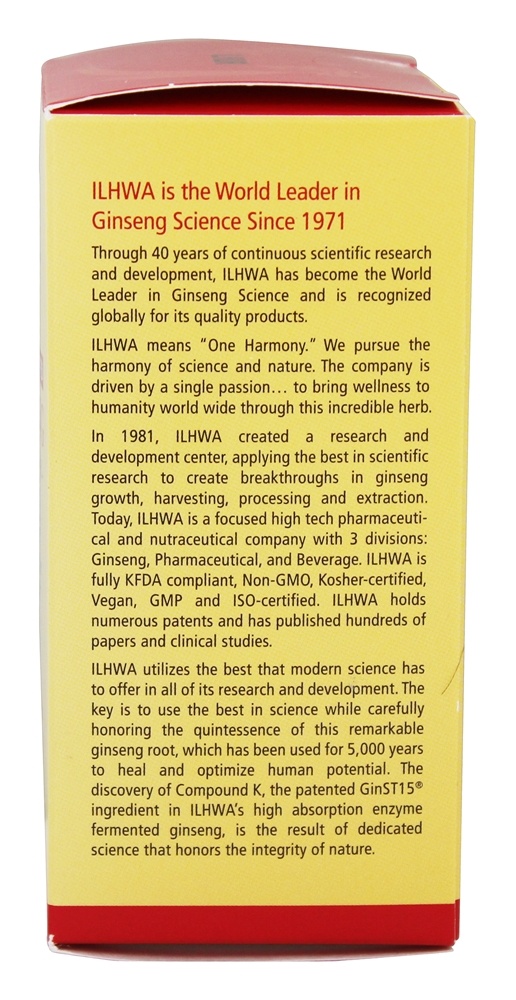 Comprar Ginseng Fermentado por Enzima - Cápsulas Líquidas 30 ILHWA - Imagem 3