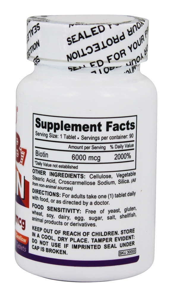 Comprar Vitamina B7 Biotina Vegana 6000 mcg. - 90 Tablets Deva Nutrition - Imagem 2