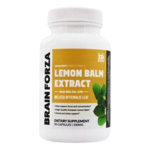 Comprar Erva-cidreira Extrato 500 mg. - Cápsulas vegetarianas 90 Brain Forza